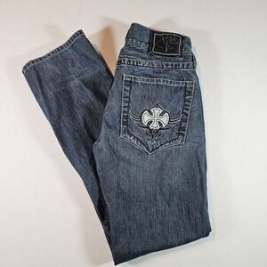 Vintage JNCO Jeans Men's 30 Straight Leg Distressed Y2K Grunge 90s Skater